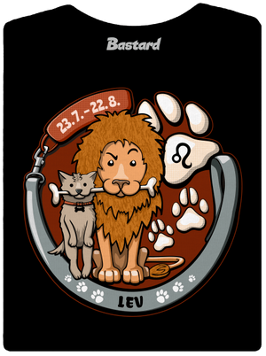 Psí horoskop: Lev dámské tričko Black