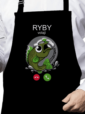 Ryby volají zástěra Black