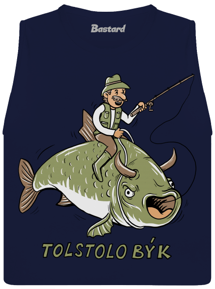 Tolstolobýk dámské tílko volné Navy