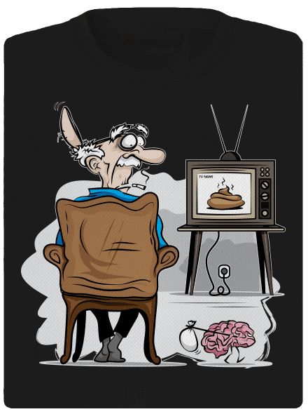 TV News dámské sportovní tričko Black