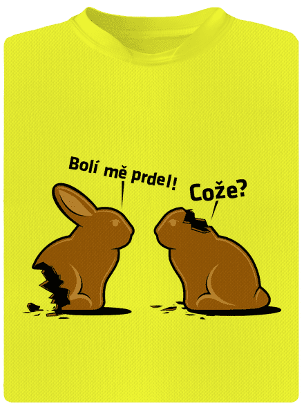 Bolí mě prdel pánské sportovní tričko Neon Yellow
