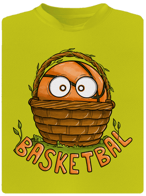 Basketbal dětské sportovní tričko Neon Yellow