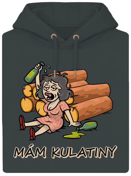 Mám kulatiny unisex mikina premium Charcoal
