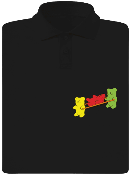 Gumídci pánská polokošile Black