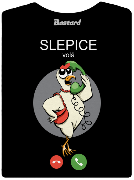 Slepice volá dámské tričko s lemem Black