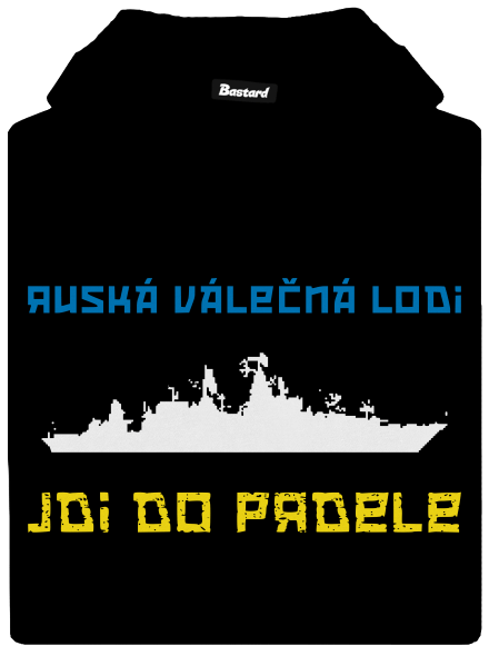 Ukrajina - Loď pánská mikina klokanka Black