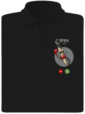 Špek volá pánská polokošile Black