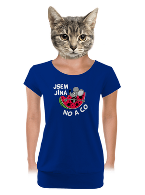 Jsem jiná dámské tričko s lemem Royal Blue Mal