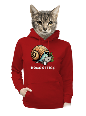 Šnekův home office dámská mikina klokanka Red Mal