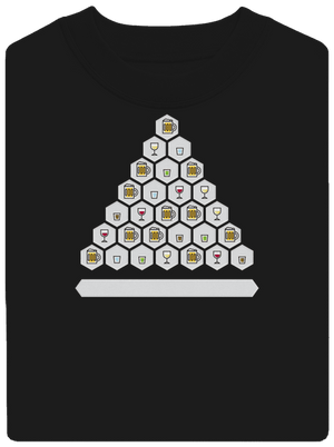 Obrázkový alko kvíz a fix unisex mikina bez kapuce Black