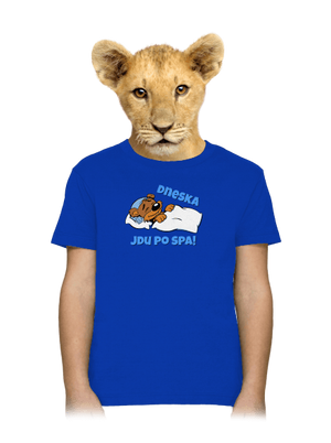 Dneska jdu po spa dětské tričko Royal Blue