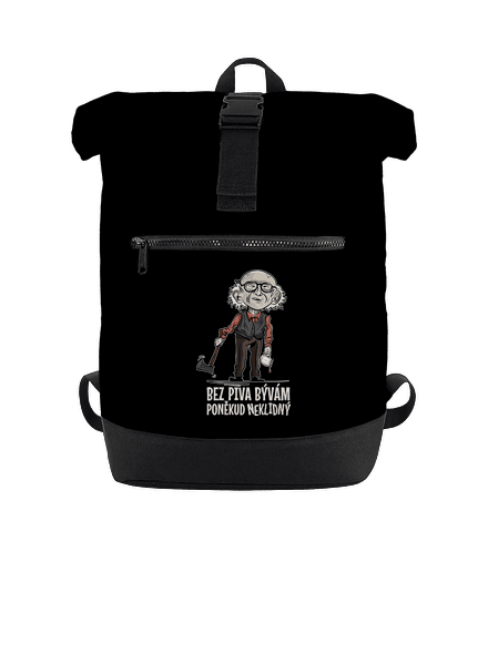Neklidný bez piva batoh Black