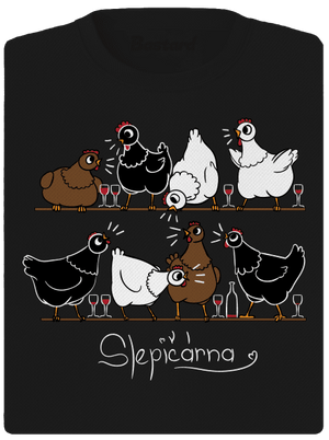 Slepičárna dámské sportovní tričko Black