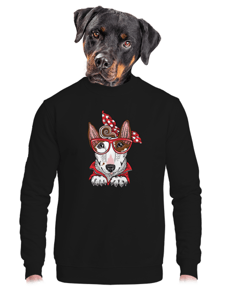 Bullteriér mama unisex mikina bez kapuce Black