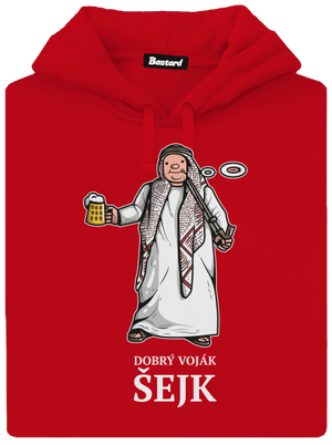 Dobrý voják Šejk pánská mikina klokanka Red