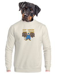 unisex mikina bez kapuce