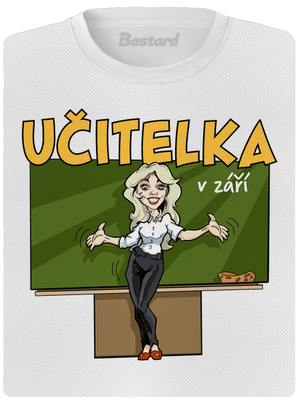 Učitelka v září dámské sportovní tričko White