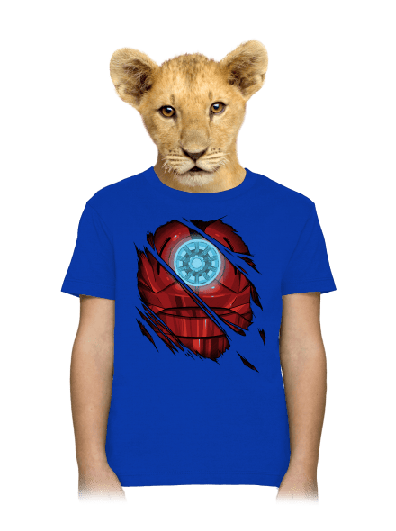 Ironman dětské tričko Royal Blue