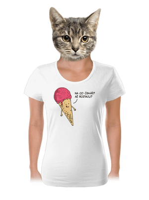 Zmrzlina dámské tričko White