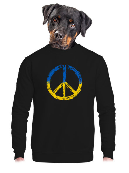Ukrajina - Peace unisex mikina bez kapuce Black