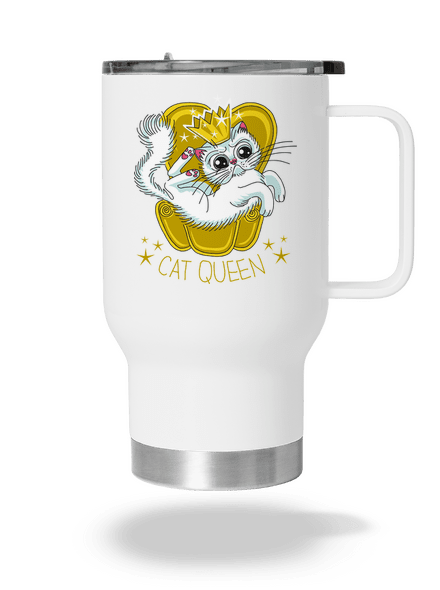 Kočičí královna termohrnek White