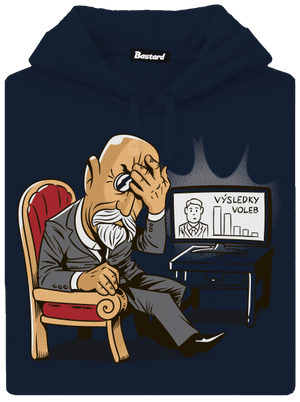 Masaryk pánská mikina klokanka Navy