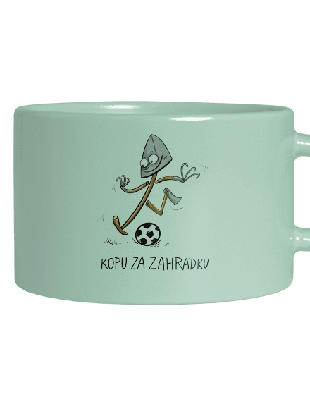 Kopu za zahrádku  hrnek makronka Mint Macaron