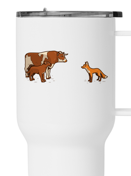 Vůl, pes a vulpes termohrnek White