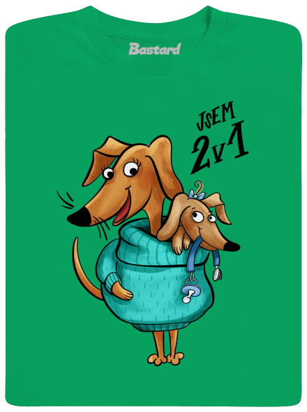 Jsem dva v jednom pánské tričko Kelly Green