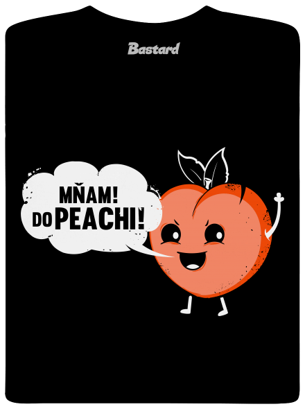 Mňam do peachi pánské dlouhý rukáv Black