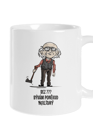 Neklidný - vlastní text klasický hrnek White