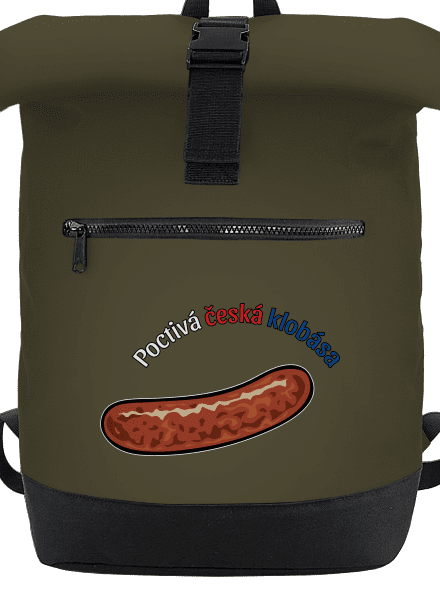Poctivá buchta a klobása batoh Military Green