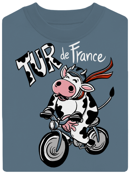 Tur de France unisex mikina bez kapuce Nordic Blue