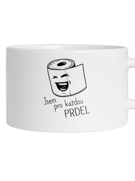 Prdel hrnek makronka White