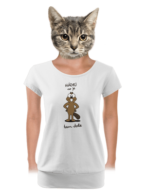 dámské tričko s lemem