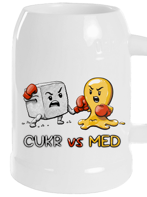 Cukr vs. med půllitr White
