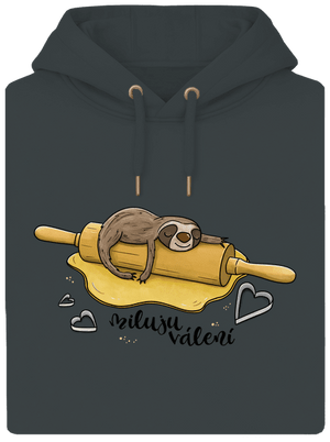 Miluju válení unisex mikina premium Charcoal