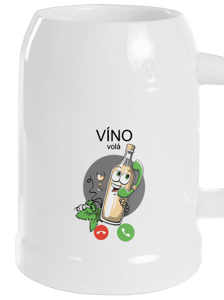 Bílé víno volá půllitr White