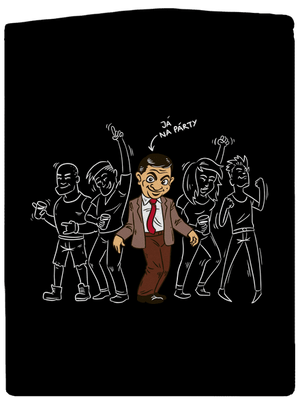 Já na párty dámská mikina na zip Black