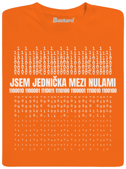 Jednička mezi nulami pánské tričko Orange