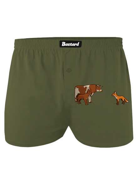 Vůl, pes a vulpes pánské trenky Khaki