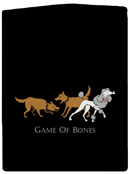 Game of Bones pánská mikina na zip Black