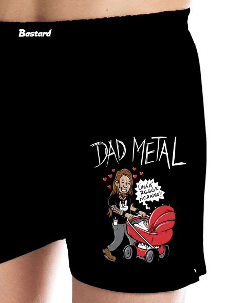 Dad metal pánské trenky Black
