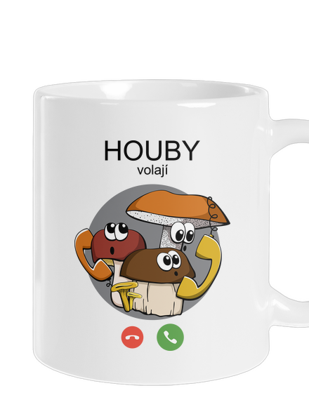 Houby volají klasický hrnek White
