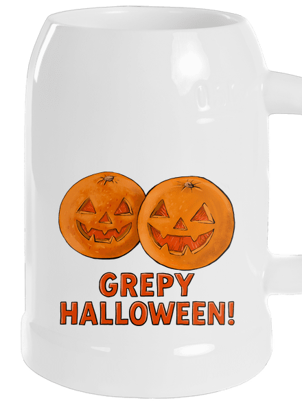 Grepy Halloween půllitr White