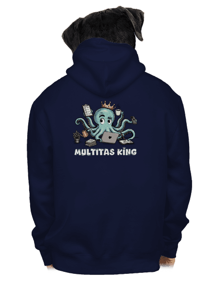 Multitas king pánská mikina na zip Navy