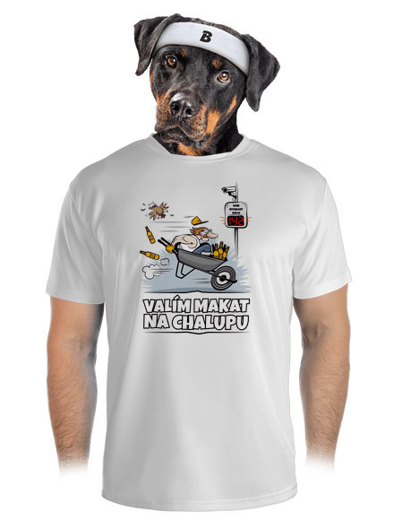 Valím na chalupu pánské sportovní tričko White