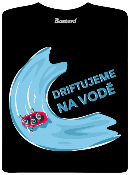Driftujeme na vodě pánské dlouhý rukáv Black
