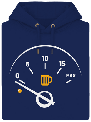 Prázdná nádrž unisex mikina premium Navy