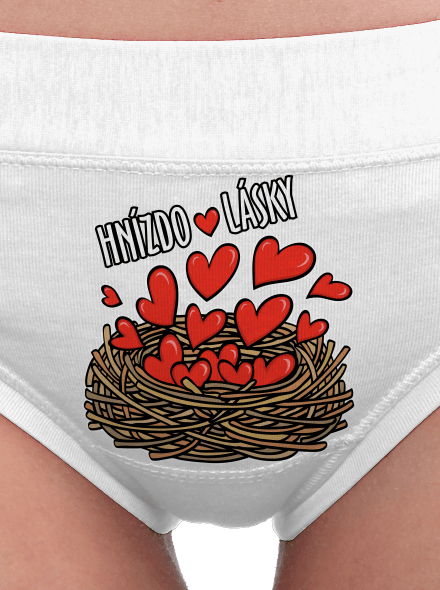 Hnízdo lásky dámské kalhotky White